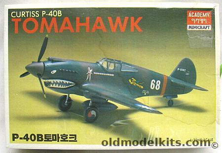 Academy 1/72 Curtiss P-40B Tomahawk - Charles Older 3rd Sq 'Hell's Angels' AVG Flying Tigers Kunming China 1942, 1655 plastic model kit